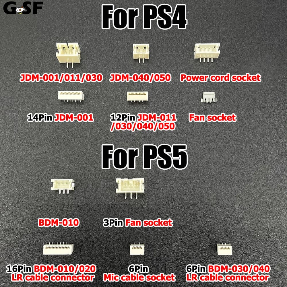 GSF 1PC Per PS4 PS5 3/4/12/14/16Pin Collegare Presa Femmina Per Console Scheda Madre e Scheda di Alimentazione JDM-001 011 030 040 050