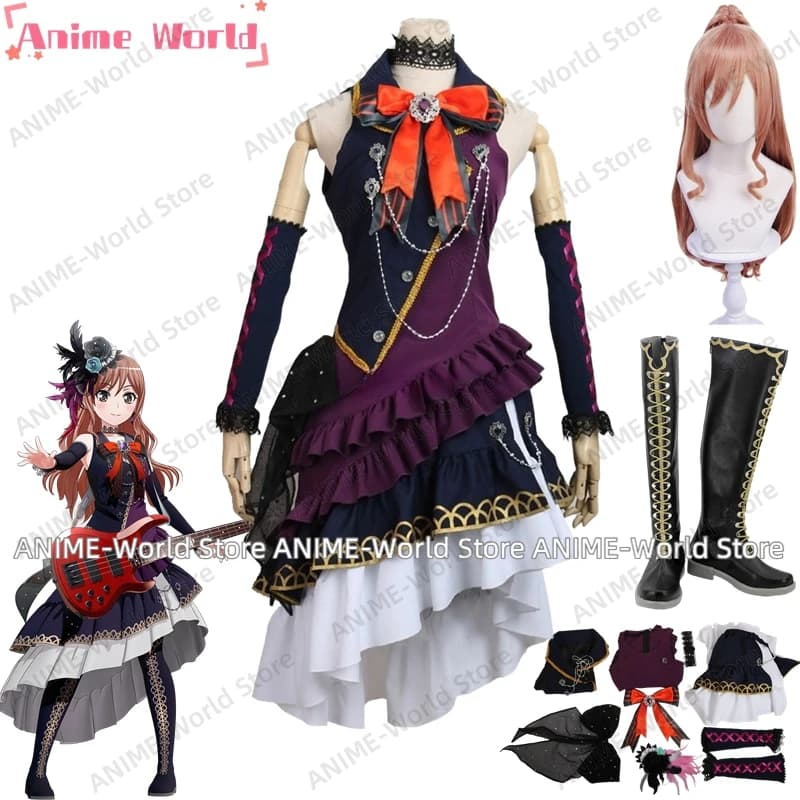 Imai Lisa Costume Cosplay Dress Wig Halloween party shoes Christmas uniform of any size