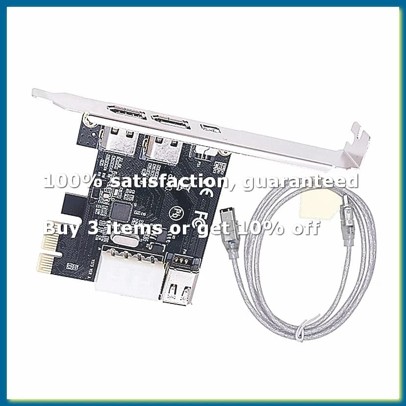 PCI-E 1X 1394 4 Port DV HD Video Capture Card Firewire Card 800/400/200/100Mbps Supports Hot-Swapping for Desktop-DTB3