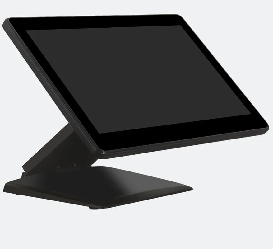 Registratore di Cassa con Schermo Touch da 15,6 Pollici Windows 10, I5 Gen4 8G 128G, Supporto Pieghevole, Interfacce Ricche, Monitor PC Digitale