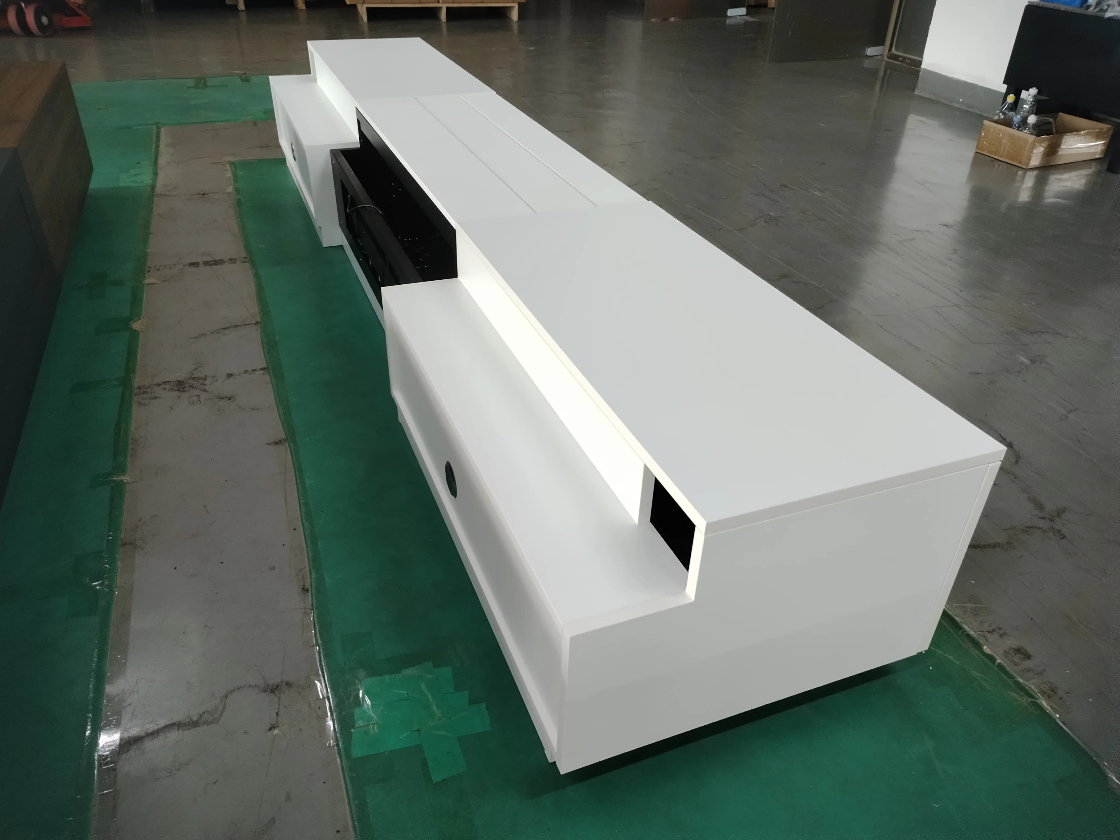 Smart Retractable Lift Laser TV Cabinet with Floor Rising Screen All-in-One for UST Projector