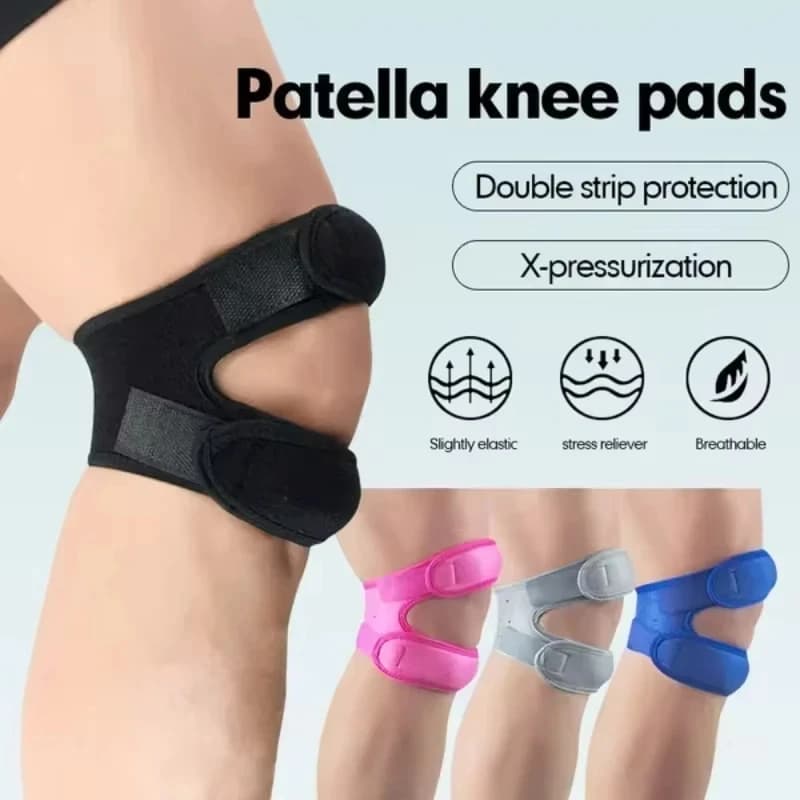 1 pz pressurizzato ginocchio avvolgente manica supporto fasciatura pad bretelle elastiche foro per ginocchio ginocchiera sicurezza basket tennis ciclismo