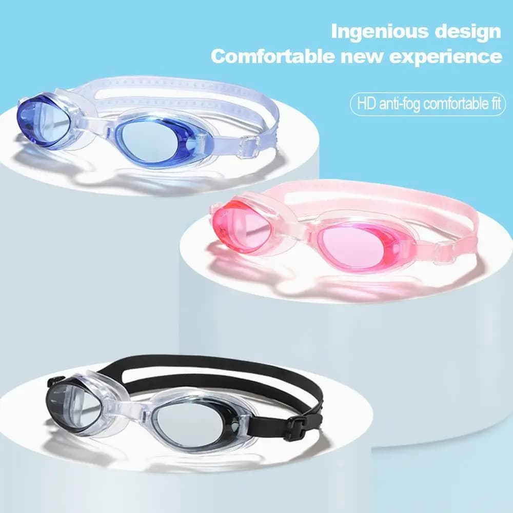 Anti-ultraviolet swimwear with ear plugs for men adult woman children Diving Googles UV anti-fog glasses with enclosure
