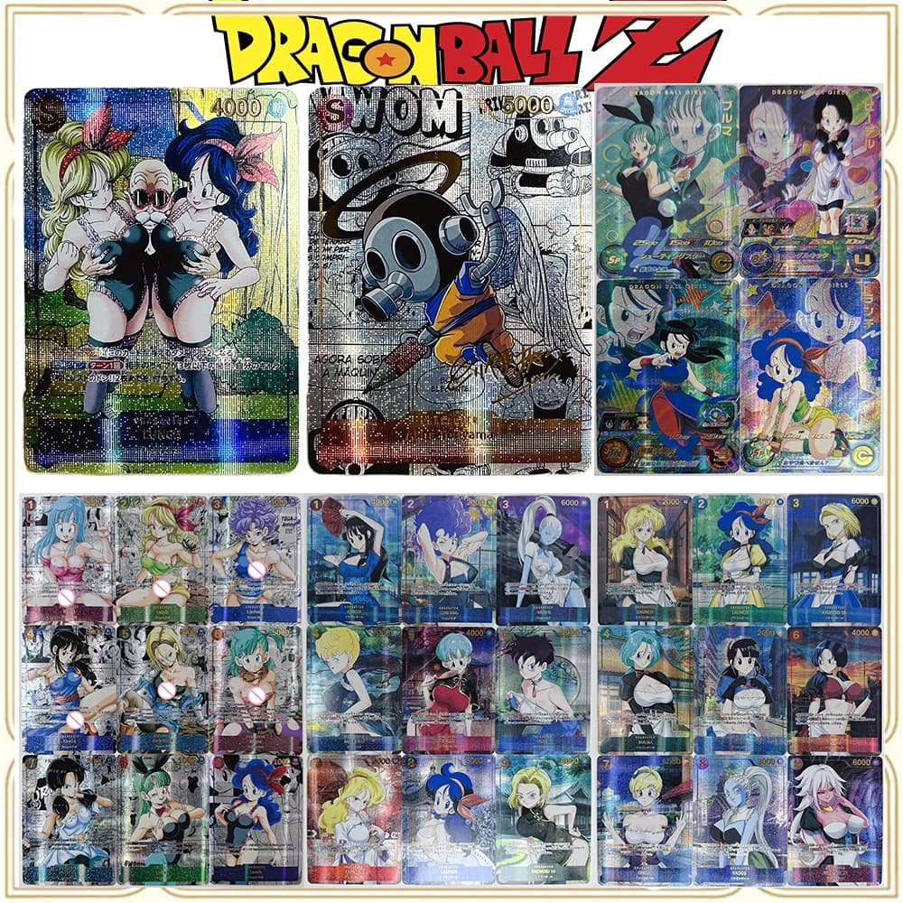 Anime Inglese Dragon Ball FAI DA TE ACG Ragazzi Gioco Giocattoli Regalo Di Compleanno Di Natale Carte Da Collezione Gioco Da Tavolo Bulma Android 18 Chichi