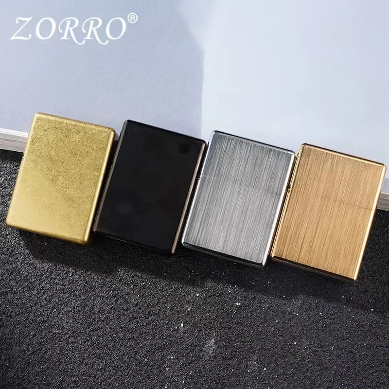 ZORRO Classic 912 Armor Accendino a cherosene Ottone Accendino di fascia alta antivento e impermeabile per regalo personalizzato