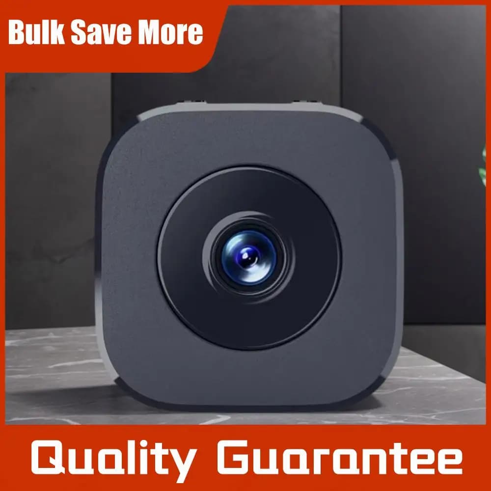 Telecamera di sicurezza wireless intelligente con rilevamento del movimento, monitoraggio remoto WiFi, mini telecamera HD per patio, portico, interni