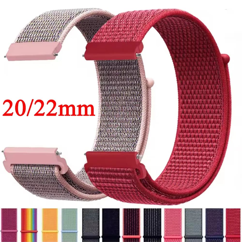20mm 22mm cinturino in nylon per Xiaomi Watch 2 Pro S4 S3 S2 S1 Pro cinturino attivo per cinturino Huawei/Amazfit/Samsung