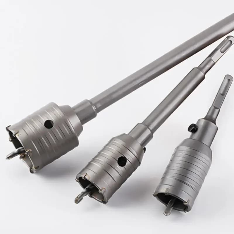 Sega a tazza per calcestruzzo SDS 30-160mm Punta da trapano elettrica con nucleo cavo Gambo 110-530mm Punta da trapano per carotaggio Strumento di perforazione della parete in pietra di cemento