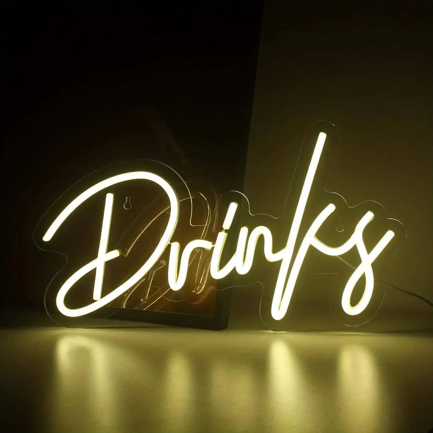 Insegna al Neon LED per Bevande, Luce al Neon USB Dimmerabile per Bar, Parete, Finestra, Taverna, Discoteca, KTV, Cucina, Decorazioni per Feste di Compleanno e Matrimoni