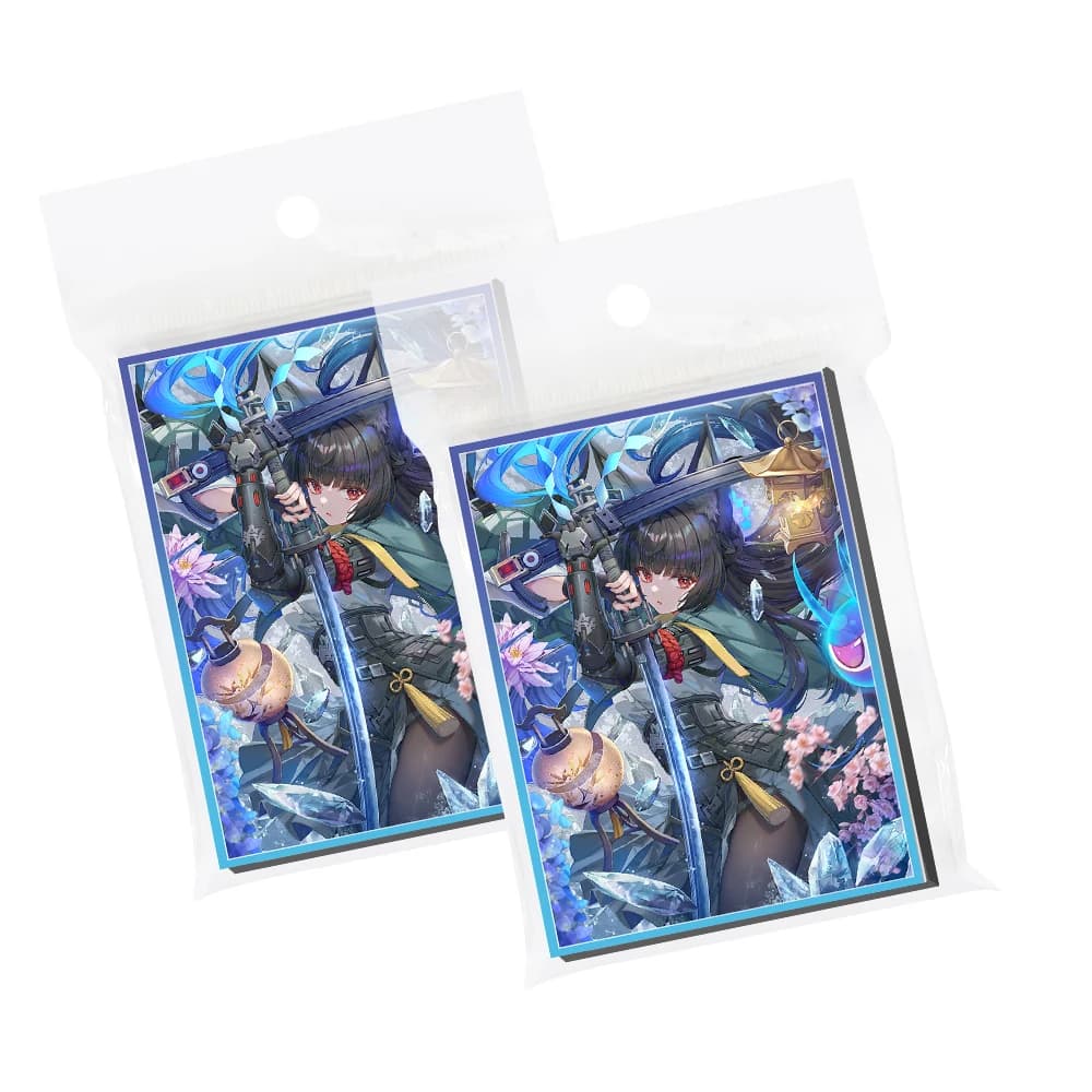120PCS 67×92mm Hoshimi Miyabi Cartoon Anime Buste per carte Gioco da tavolo Protezione per carte Scudo per carte Doppia copertura per carte per carte PTCG