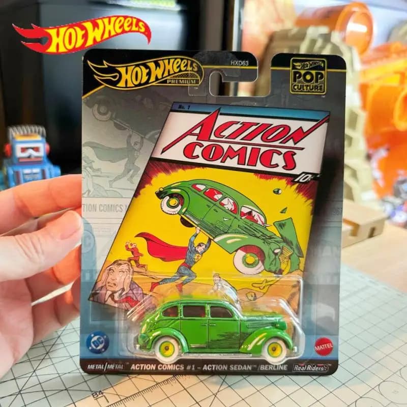 Hot Wheels 2025 Serie Pop Culture Lamborghini Ritorno al futuro Modello di auto Giocattolo per bambini Veicolo da collezione Regalo