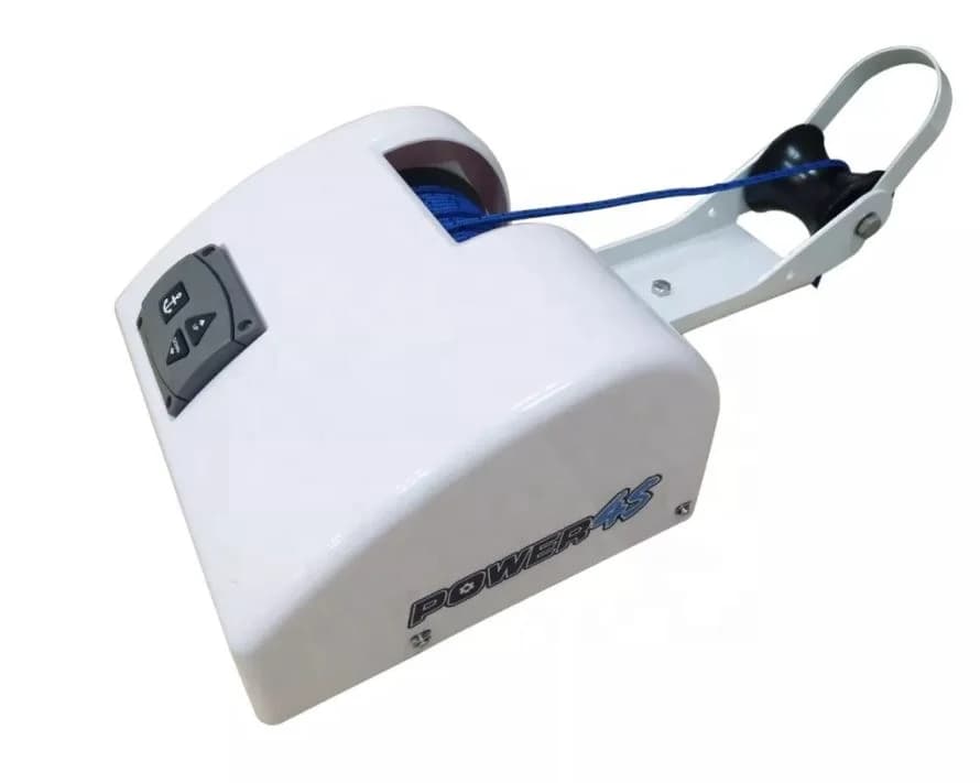 Verricello di ancoraggio elettrico 12V per 25LBS 11KG Ancoraggio Acqua salata Bianco Marine Barca Yacht Pontone Altre forniture marine