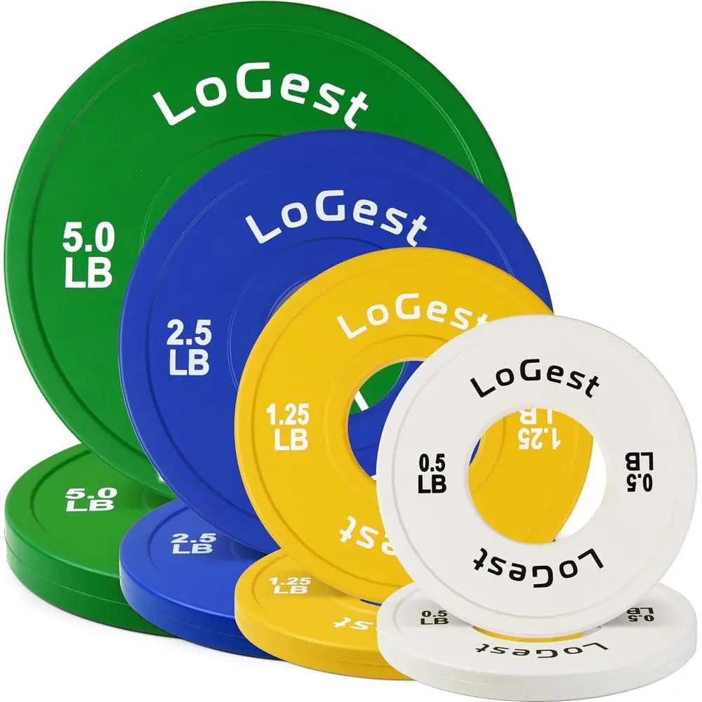 Set di 2 Piastre o Barre Pesi per Allenamento della Forza - Opzioni da 0,5LB a 10LB per Equilibrio e Aumento di Massa