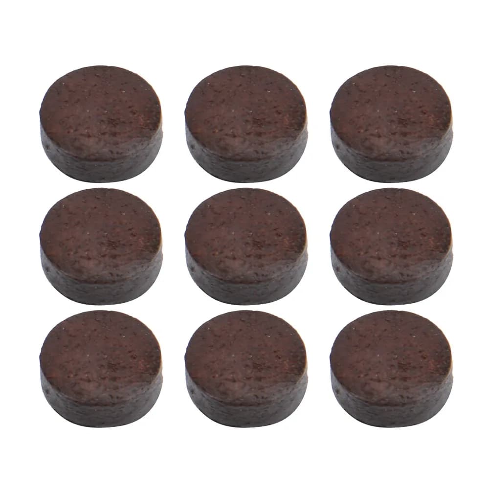50 pezzi accessori biliardo 13MM biliardo stecca da biliardo punte scatola di immagazzinaggio in pelle bovina stecca da biliardo punte rosso marrone biliardo bastone da biliardo gioco di biliardo