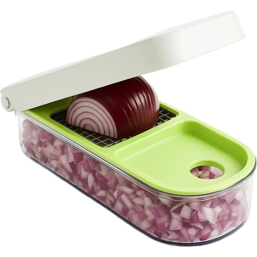 Tritaverdure Vidalia Chop Wizard - Tritatutto Originale Come Visto in TV con 2 Lame in Acciaio Inox, Contenitore Grande da 2 Tazze