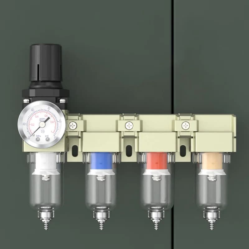 Il filtro dell'aria del separatore d'olio e d'acqua del compressore d'aria CWFFF 1/4 3/8 1/2 3/4 da 1 pollice viene utilizzato per ridurre la valvola di pressione