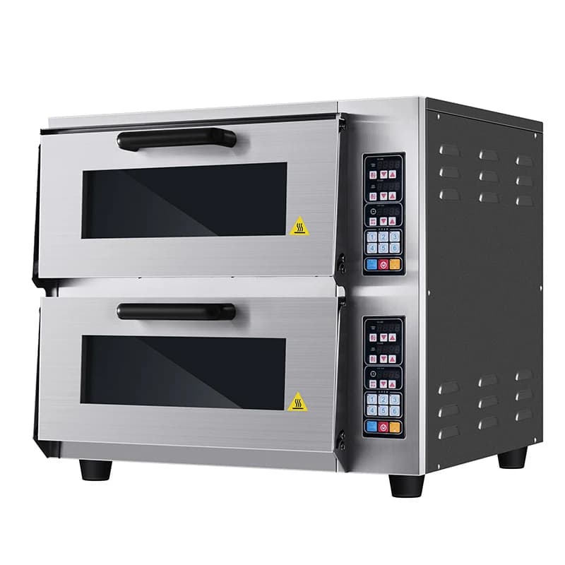 Customized Commercial Round Stone-Top Double Deck Pizza Oven, CP03 Single-Deck Oven with Computer Temperature Control