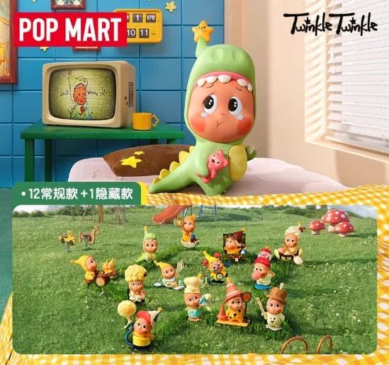 POPMART 123 Twinkle Twinkle Series Blind Box Be A Little Star Kawaii Decor Scatola misteriosa creativa Regali per ragazze per bambole a sorpresa alla moda