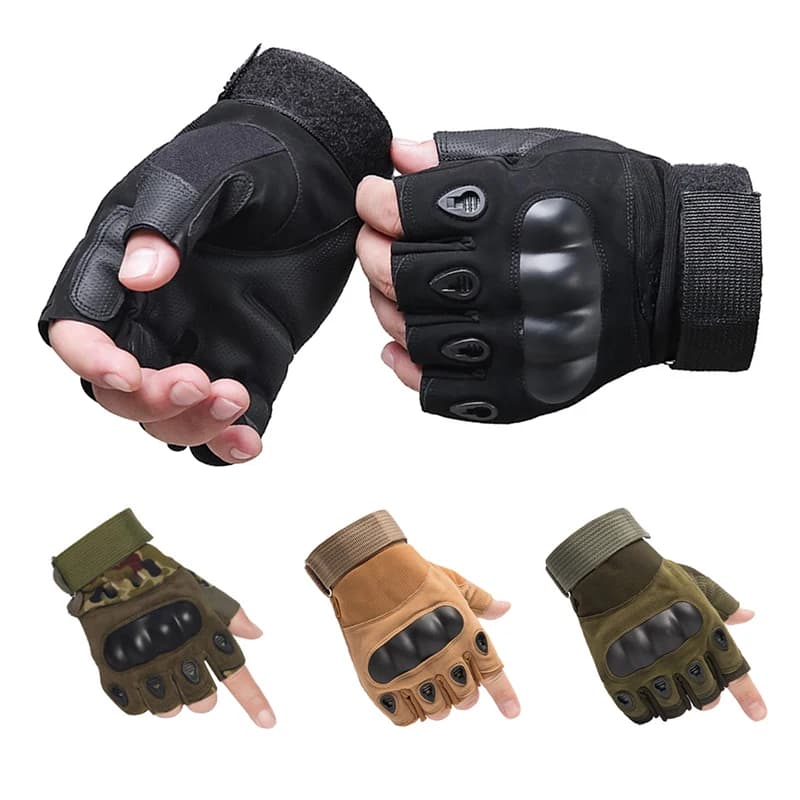 Tactical gloves half fingers military gloves outdoor man hiking sports gloves cycling hunting gloves