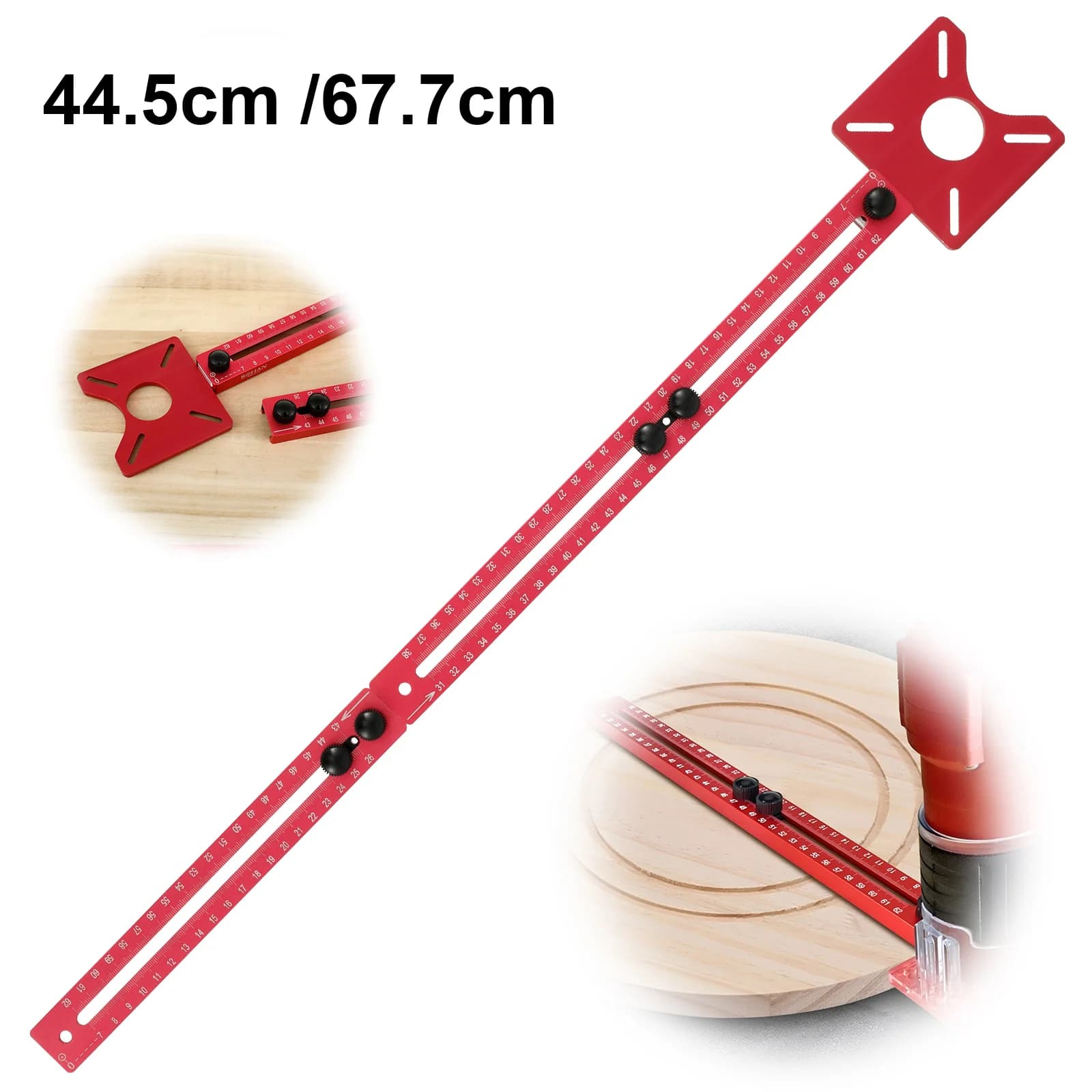 Router fresatura scanalatura staffa Base Trimmer macchina guida bordo posizionamento cerchio tagliere strumento taglio posizionamento Jig