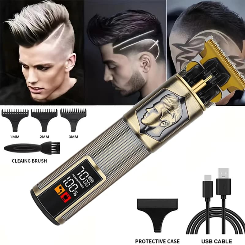 Electric Haircuts Vintage T9 Rechargeable Trimmer Razor for Men Barbiere Professional New Sale Hot