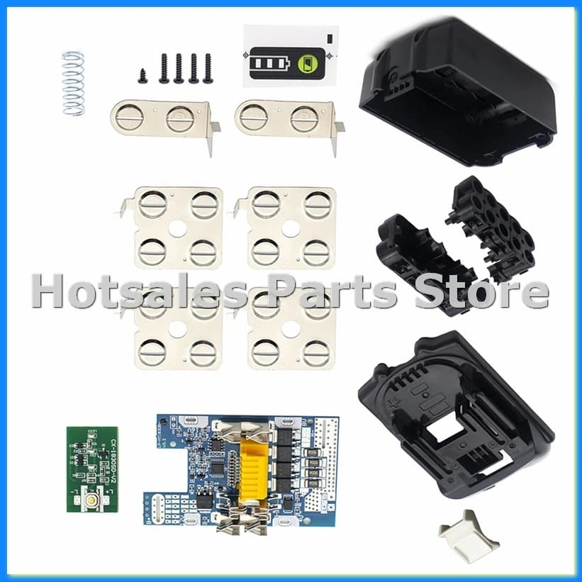 Custodia per Batteria al Litio per Utensili Elettrici, Scatola di Protezione con Circuito per Batteria Li-Ion 18V BL1830-A57M