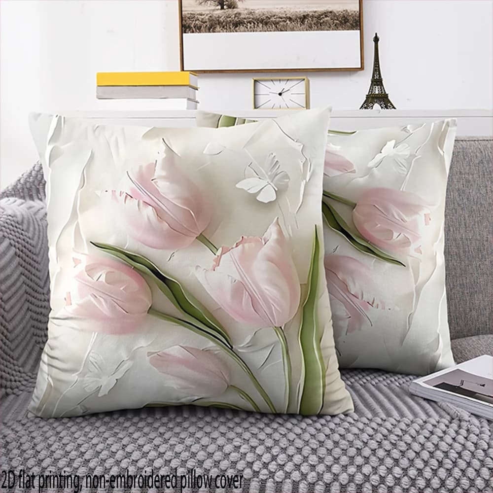 Federe per cuscini 2D Flat-2pack Tuliday Butterfly, adatte per la decorazione di camera da letto e divano, escluse le imbottiture dei cuscini.