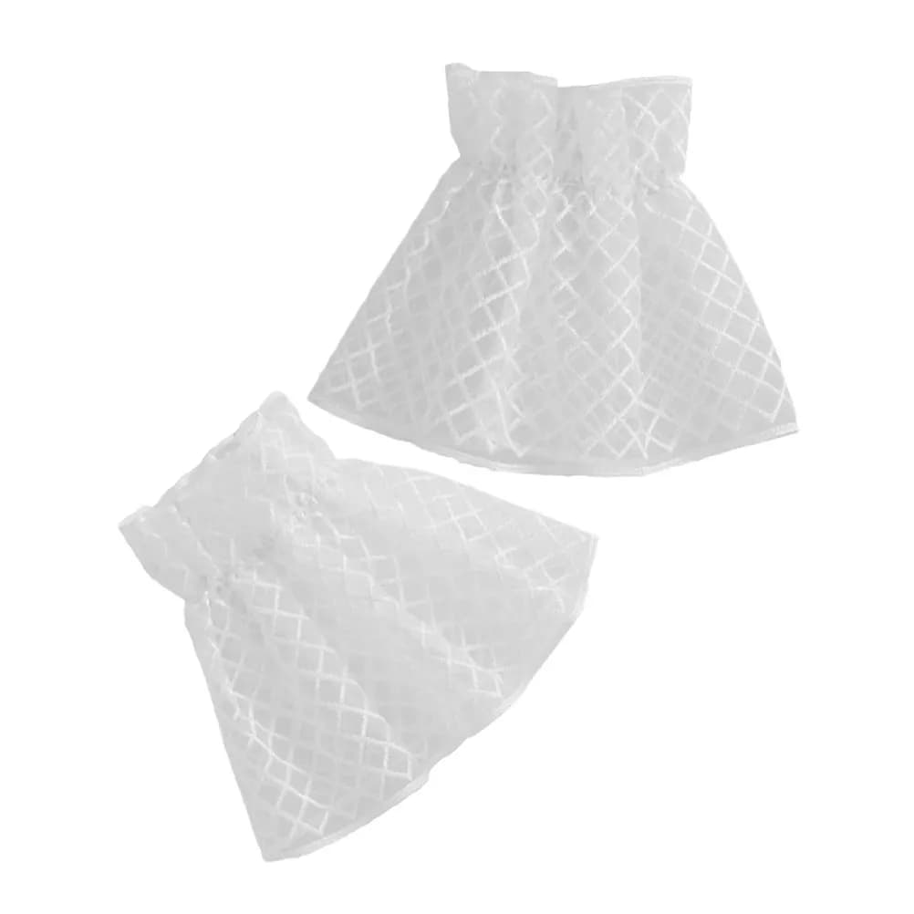 1 Pair Floral Lace Wrist Cuffs For Women White Cotton Detachable Sleeve Braces Fashion Dress Accessory Lace Wrist Bands