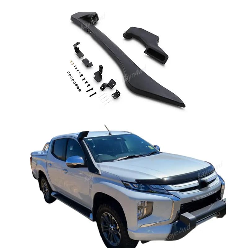 Pickup 4x4 Accessories Air Ram Suction Snorkel Kit For 2019+ Mitsubishi Triton MR L200 Snorkel Off Road Trampolieri Flexible Tube Respiro