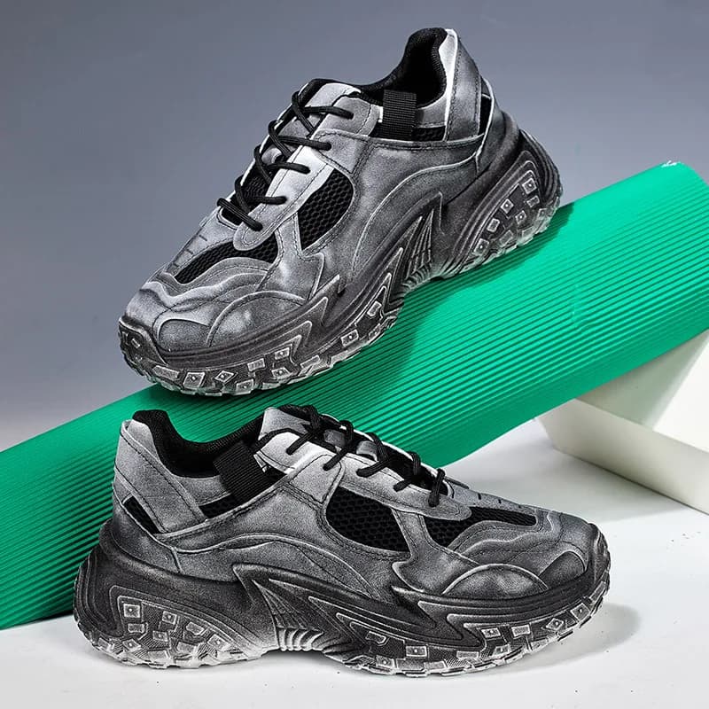Thick Sole Autumn Sports Shoes Man 2024 Trend Spring Hot Sale Men's Casual Fashion Comfortable Outdoor Running Board Sneakers 44