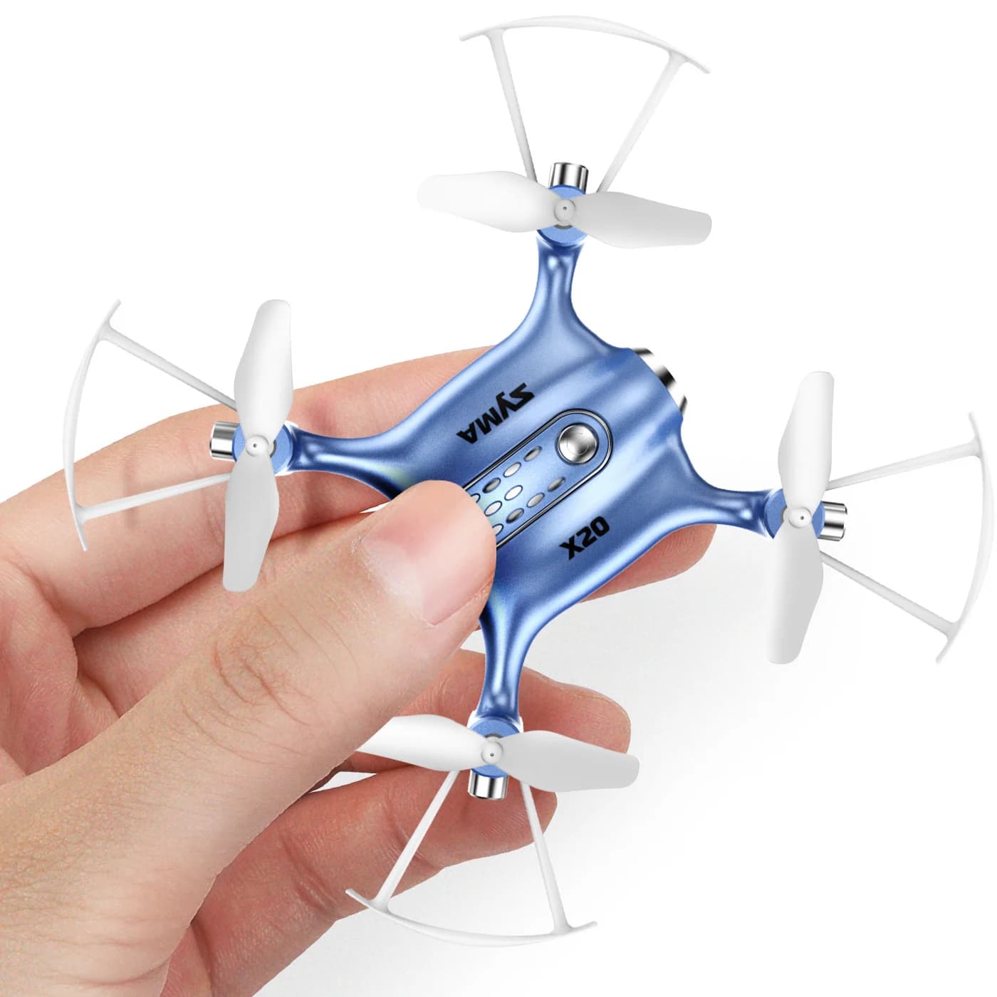Mini Drone Syma X20 RC Nano Quadricottero con Mantenimento dell'Altitudine, Decollo e Atterraggio con Un Tasto, Flip 3D, Luce LED per Principianti e Bambini
