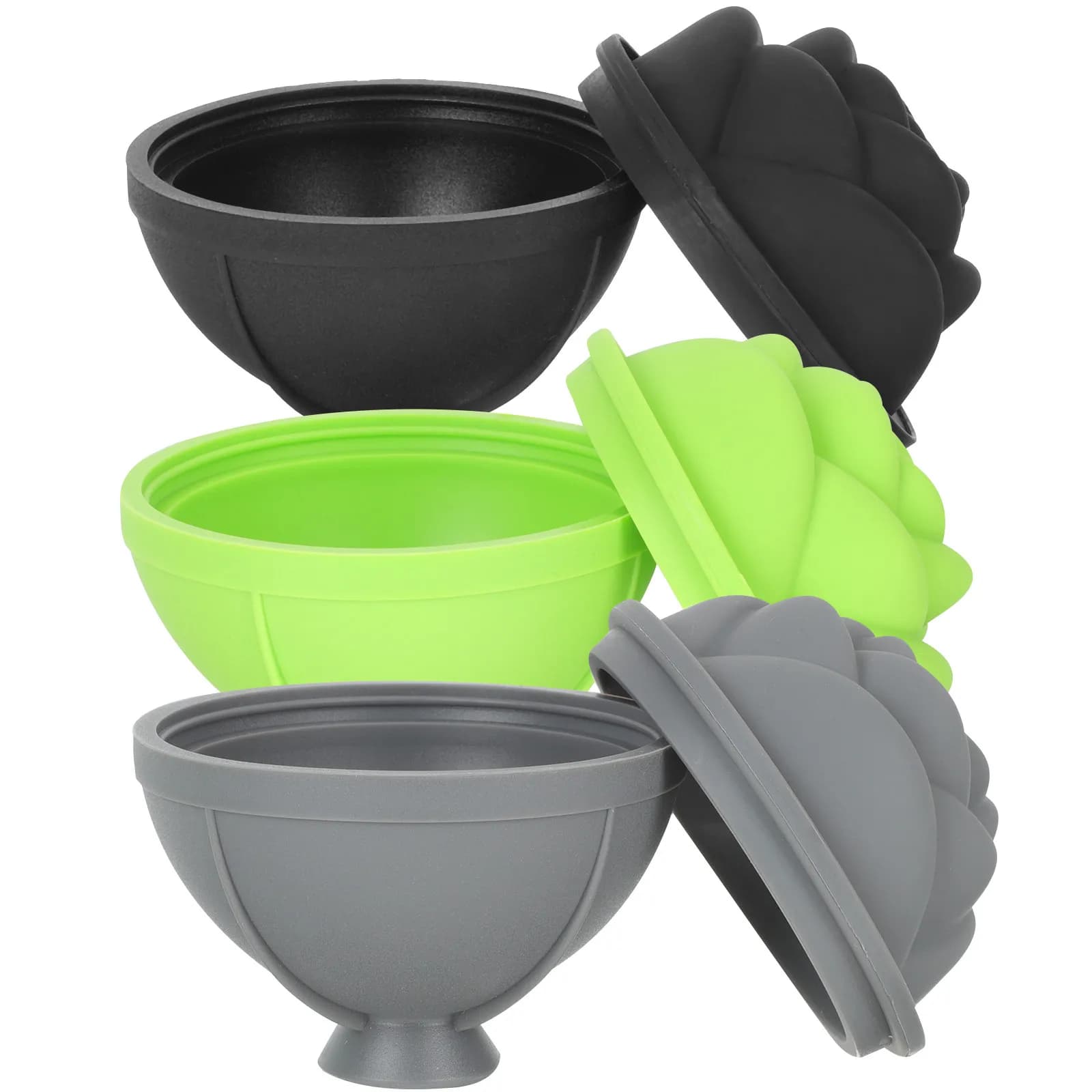 Set di 3 Stampi per Ghiaccio a Forma di Fiore in Silicone, per Cocktail, Whisky, Regali, Spiaggia, Ufficio, Succhi Refrigerati