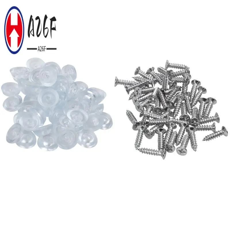 A26F-200Pz Protezioni per Gambe di Mobili, Tavoli e Sedie, Piedini Imbottiti in Gomma 17Mm X 6Mm
