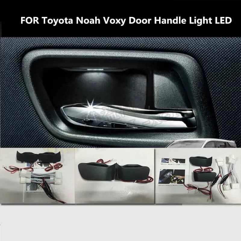 PER Toyota Noah Voxy Serie 80 2015-2019 modificato maniglia della porta luce maniglia della porta luce atmosfera interna decorazione LED