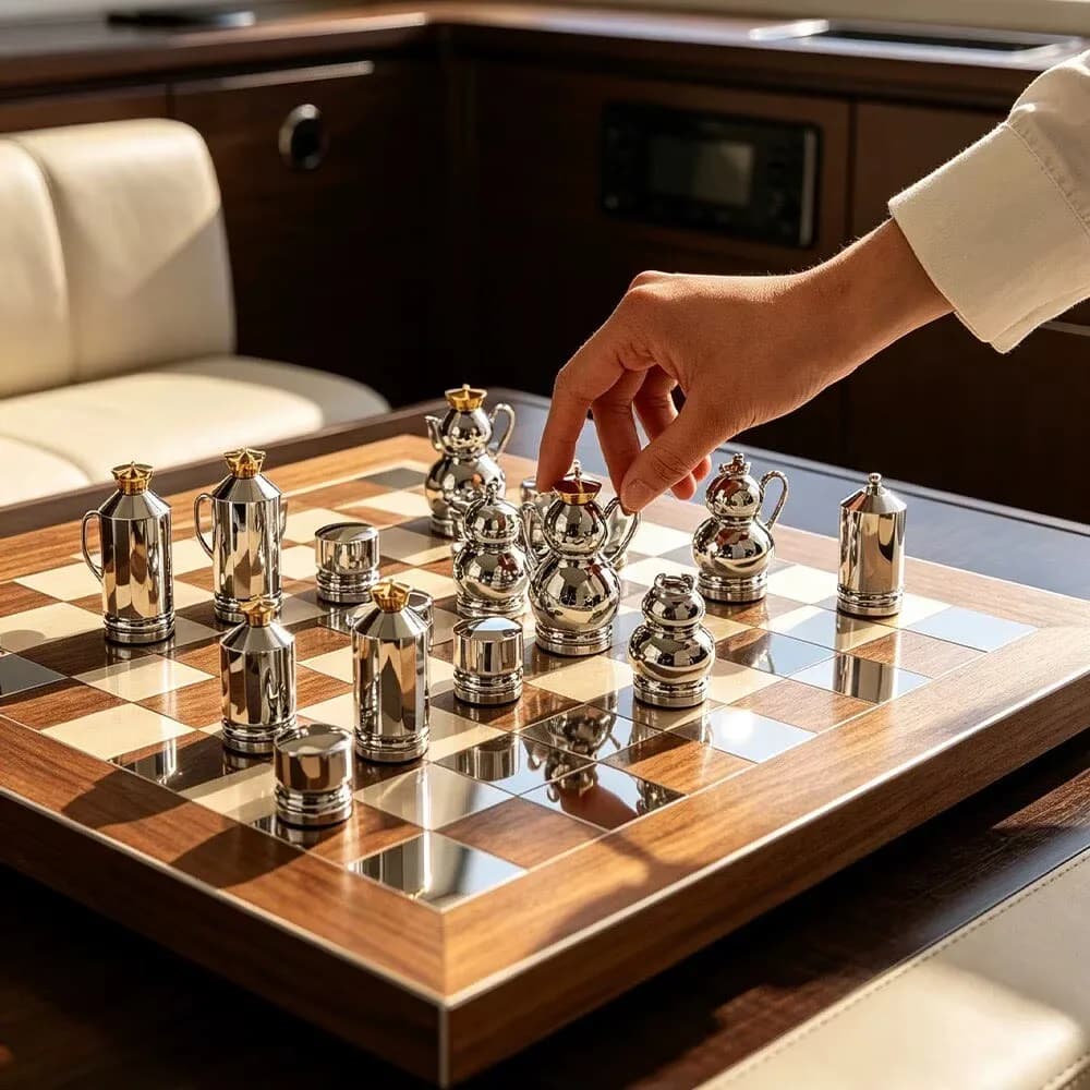 Room Decor European Solid Wood Chess High end Chess Set Home Luxury Living Room Decoration Ornaments Gifts