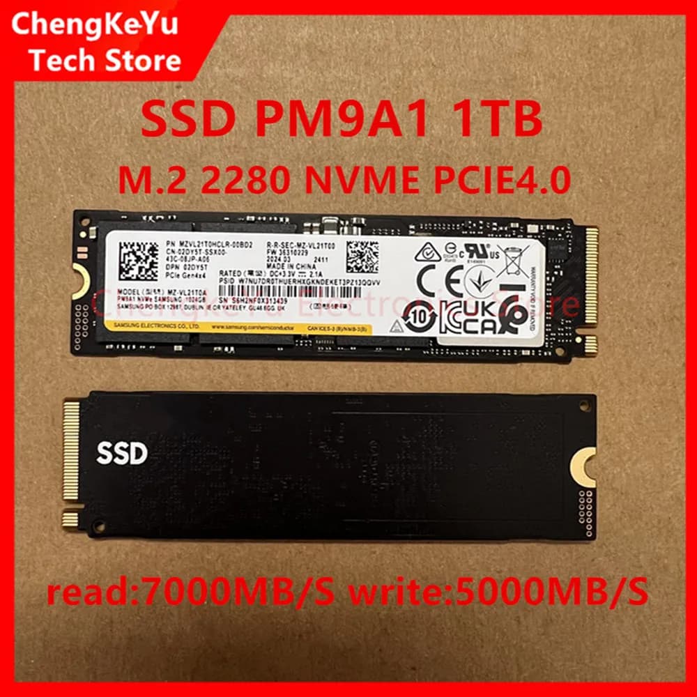 FOR SAMSUNG SSD PM9A1 1TB 2TB 2280 M2 Nvme PCIE4.0X4 Internal Solid State Drive NEW notebook computer