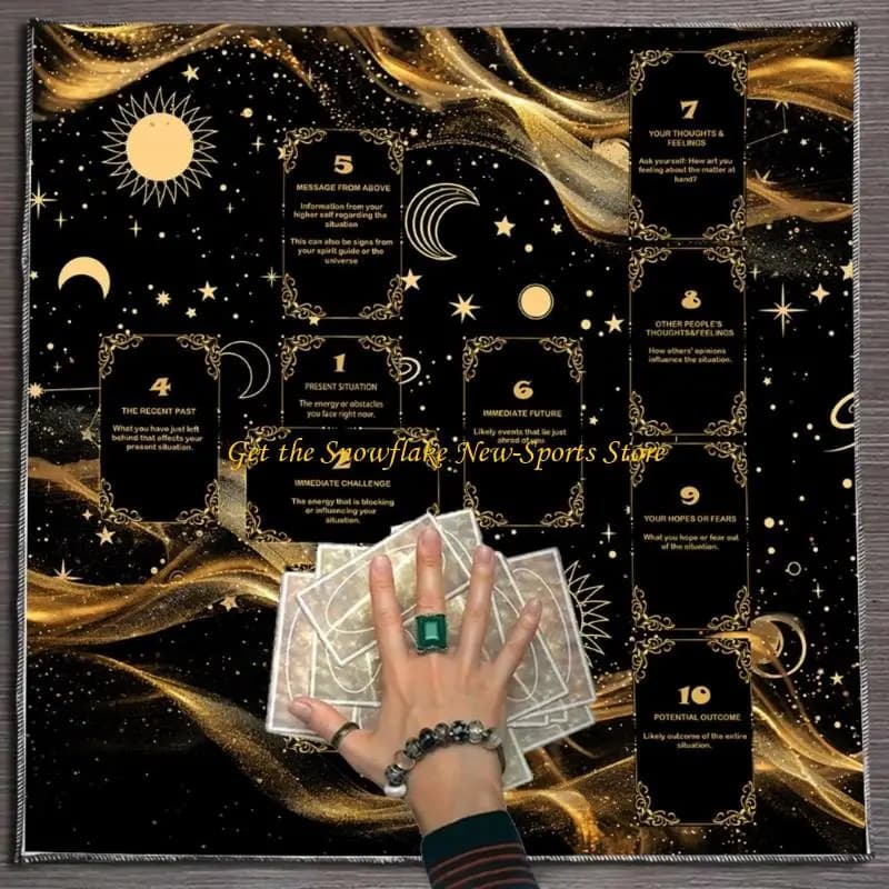 E56D Lettura Targhe Targhe Tovaglias Divinazioni TABELLA ASSATTURE ASTROLOGIA Strete stregoneria Decorazione