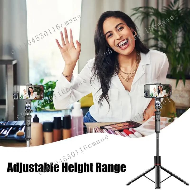 NUOVO Selfie Stick Wireless Selfie Stick Treppiede per telefono wireless allungabile antiscivolo per riprese di viaggi Fotografia in campeggio dal vivo