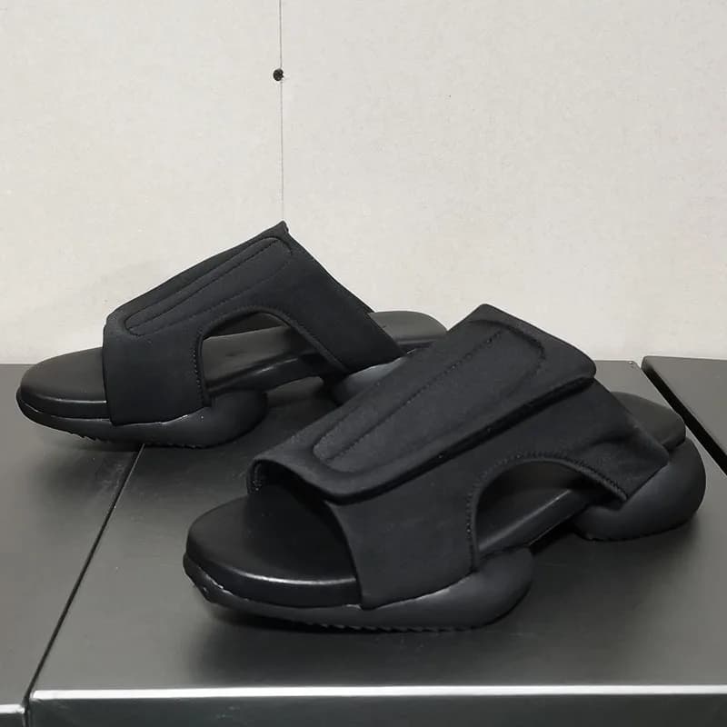 Ciabatte Mule Slip-On da Uomo di Design con Suola Spessa e Punta Aperta, Scarpe Estive da Uomo di Tendenza, Lussuose Scarpe da Spiaggia da Uomo