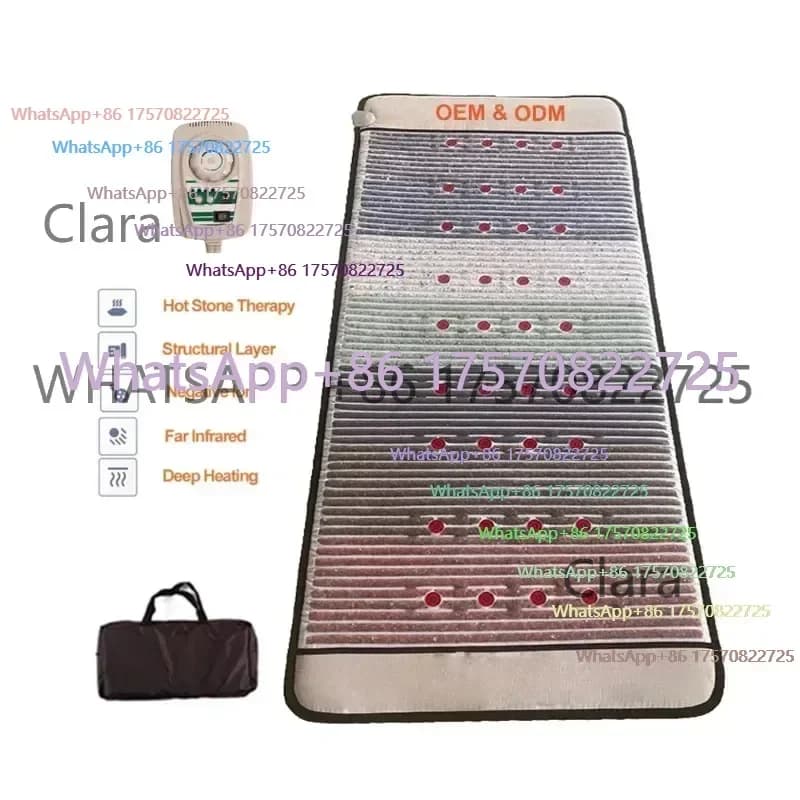 Tappetino Termico Elettromagnetico in Cristallo per Yoga, Ametista, Giada e Tormalina, Prezzo Super Conveniente, Tappetino Chakra Arcobaleno