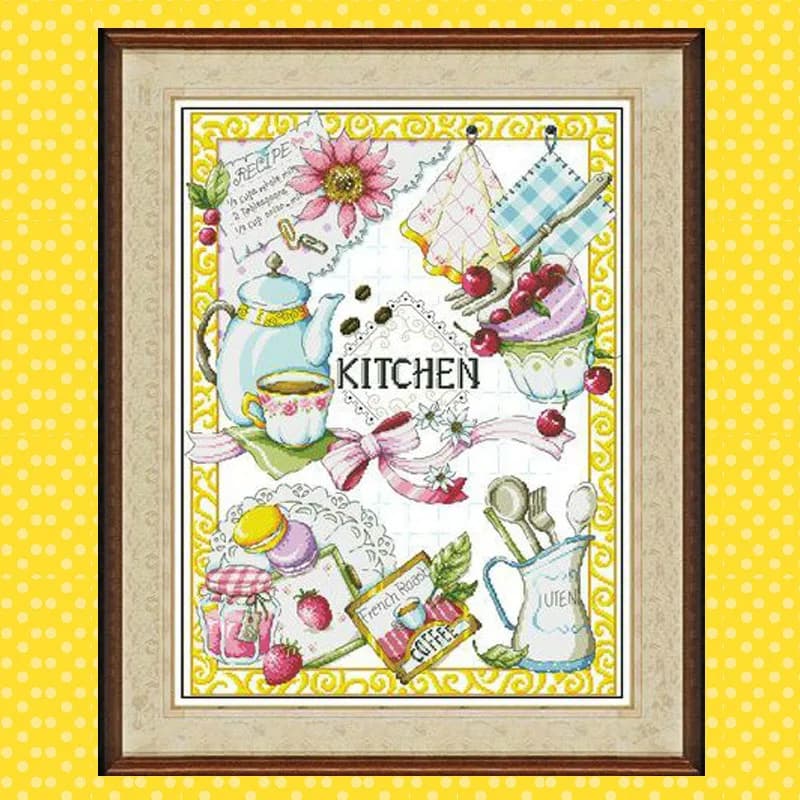 K3 Decorazione natalizia Homefun Kit punto croce fai da te SENZA uncinetti Tessuto di cotone Ucraina Pittura Hobby Paint Regalo
