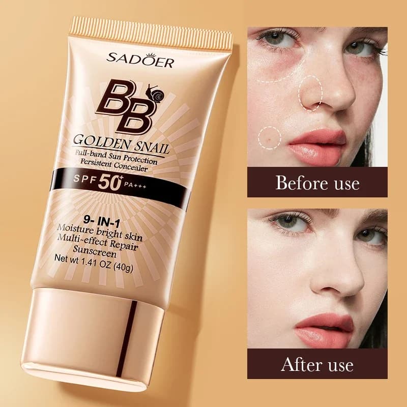 SPF50 Crema solare BB Cream Trucco viso Fondotinta Primer Idratante Correttore Protezione solare Isolamento