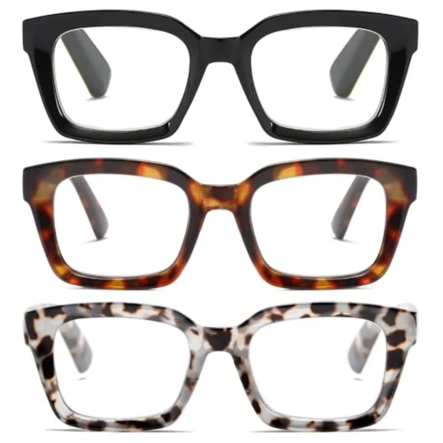 Readers Women Fas Reading Glasses wit Sp inge Blue Lig Bloc Men Ladies