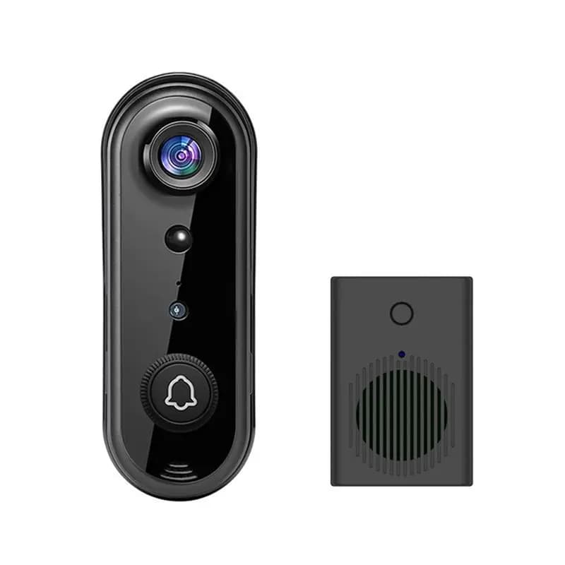 【RECOMENDAR】 Videocitofono wireless da 400 W, rilevamento del movimento, IP66 resistente alle intemperie, audio bidirezionale, nessuna tariffa mensile, include camino