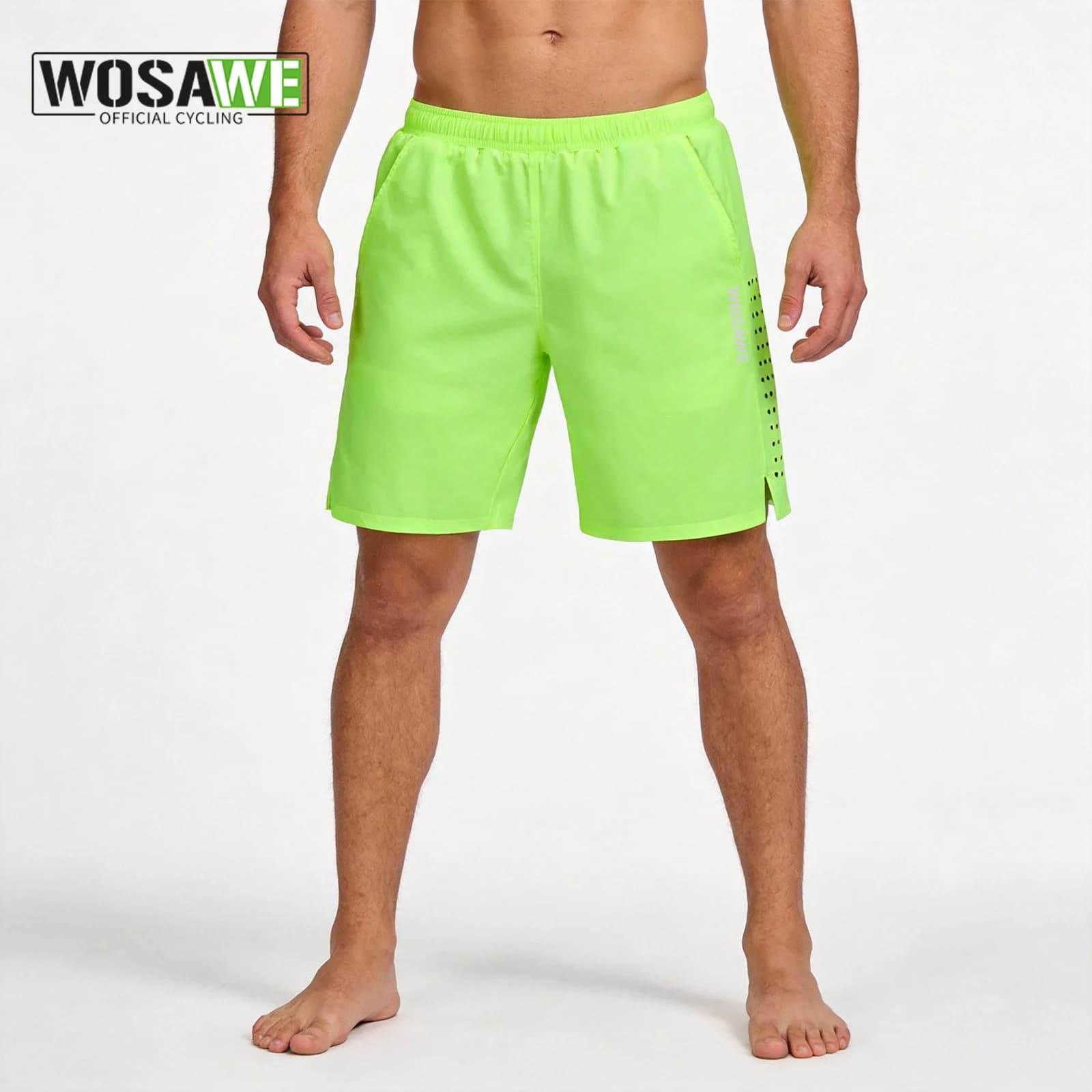 Cycling Shorts WOSAWE 2 in 1 for Men, MTB Shorts with 3D Padded, Breathable and Comfortable for Outdoor Cycling