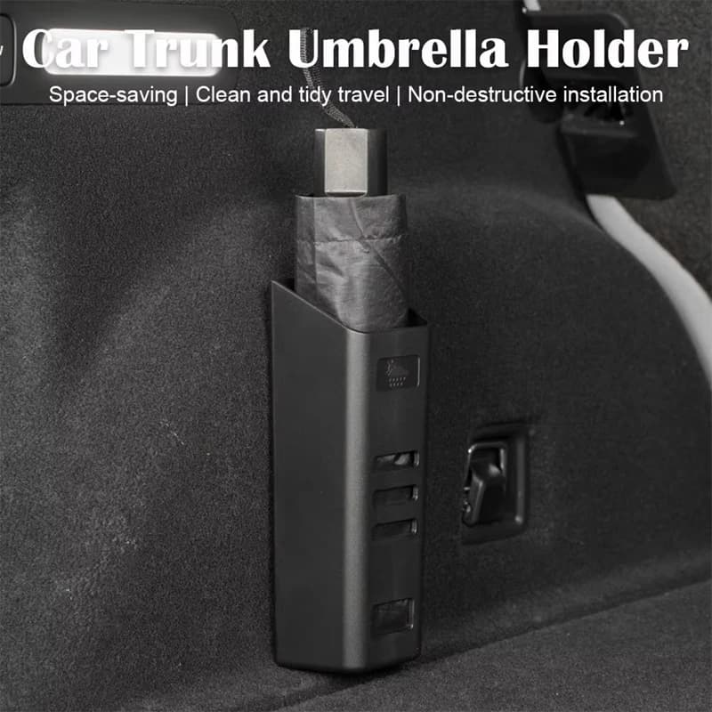 Car Umbrella Bucket Storage Box Trunk Umbrella Holder Multifunctional Waterproof Storage Rack for Car Interior Accessories