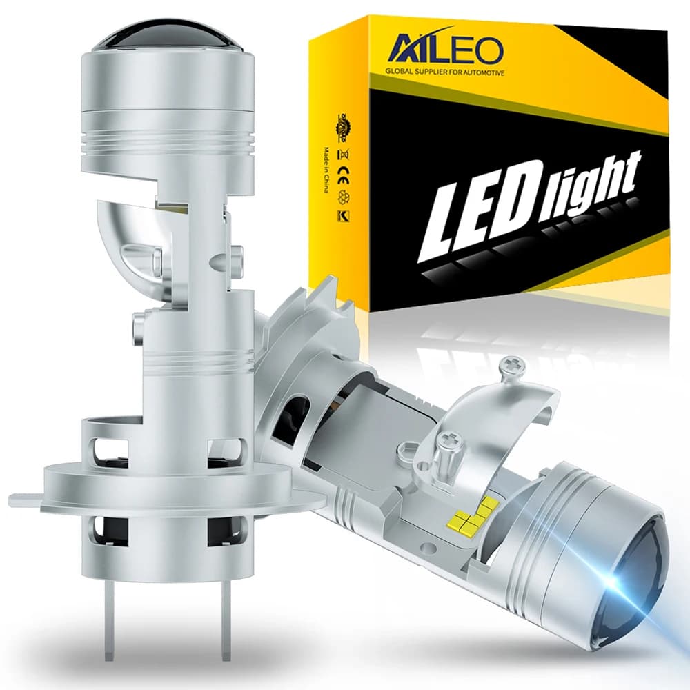 AILEO 2 Pcs H7 Led Headlight 6000k H11 H8 H9 HB3 9005 HB4 9006 H4 LED Mini proiettore Super Bright 32000LM LHD RHD Wireless CSP