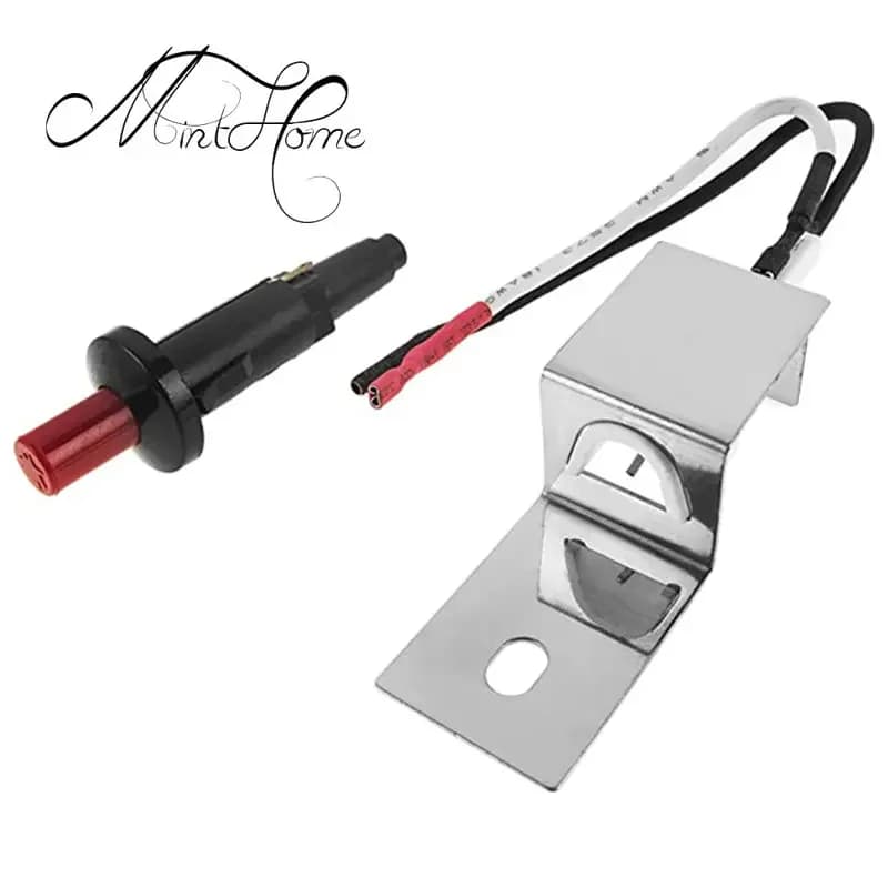 Minthome Push Button Ignitor Gas Starter Parts KW462,Replacement Igniter Kit for Weber Q100 Q200 Q1000 Q2000 Gas Grills