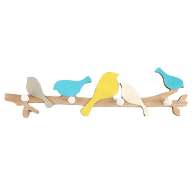 PORK-1 Piece Bird-shaped clothes hanger, Towels, Coat hooks, Hats holder, Hook for Keys, Hooks for Clothes, Hooks for Clothes, Hook for Bathrobes, Wall Hook for Jewelry