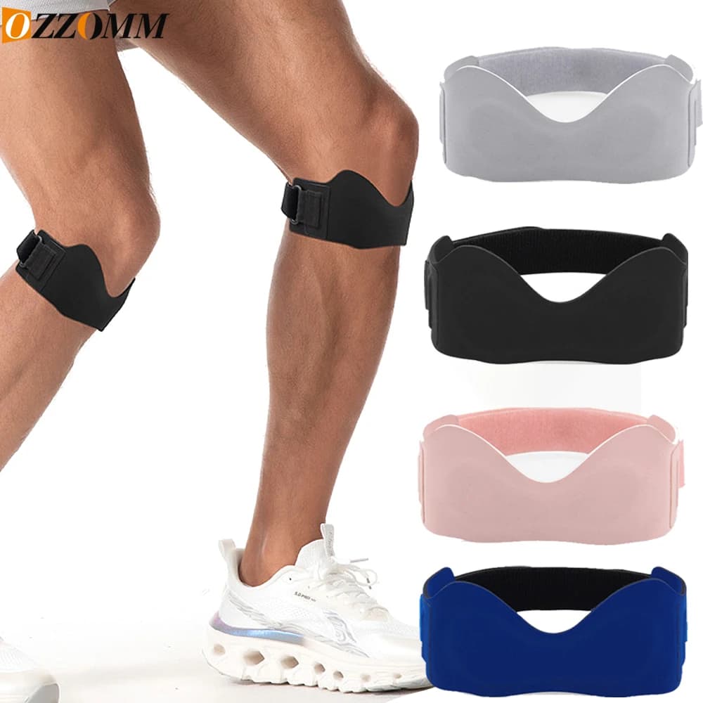 1 Pezzo Fascia di Supporto per Tendine Rotulee, Fascia Regolabile per Stabilizzazione della Rotula, Supporto per Ginocchio per Tendinite, Basket, Squat, Uomo Donna